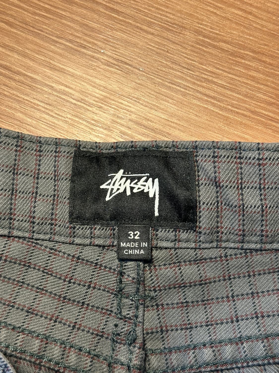 스투시 체크 코튼 팬츠 32 상품이미지4