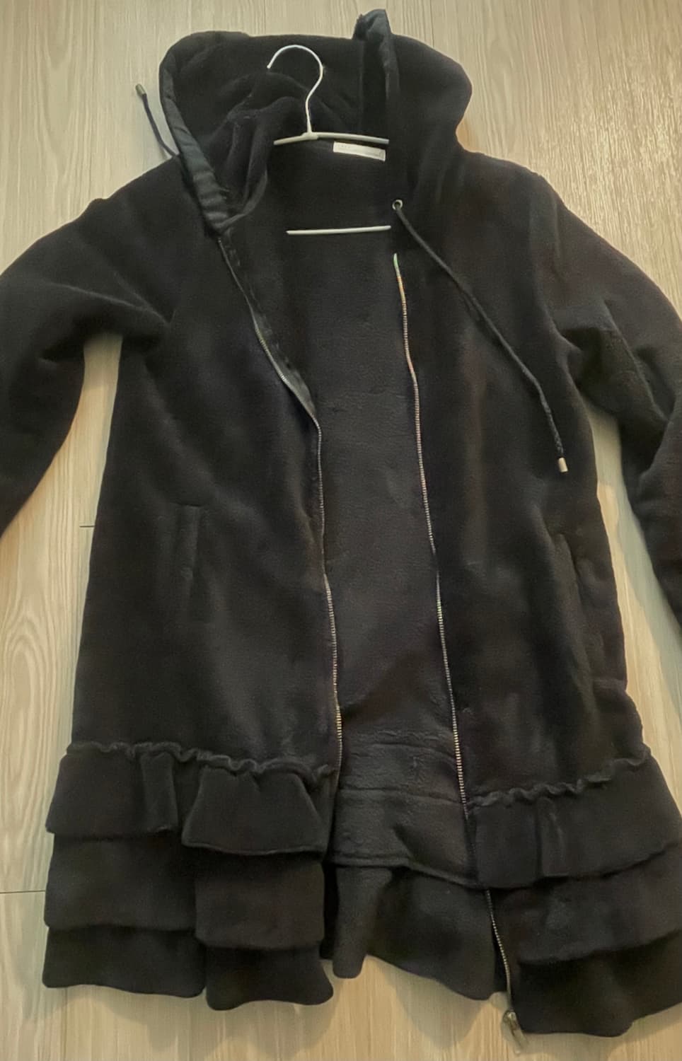 갸루 기모 후드집업 상품이미지2