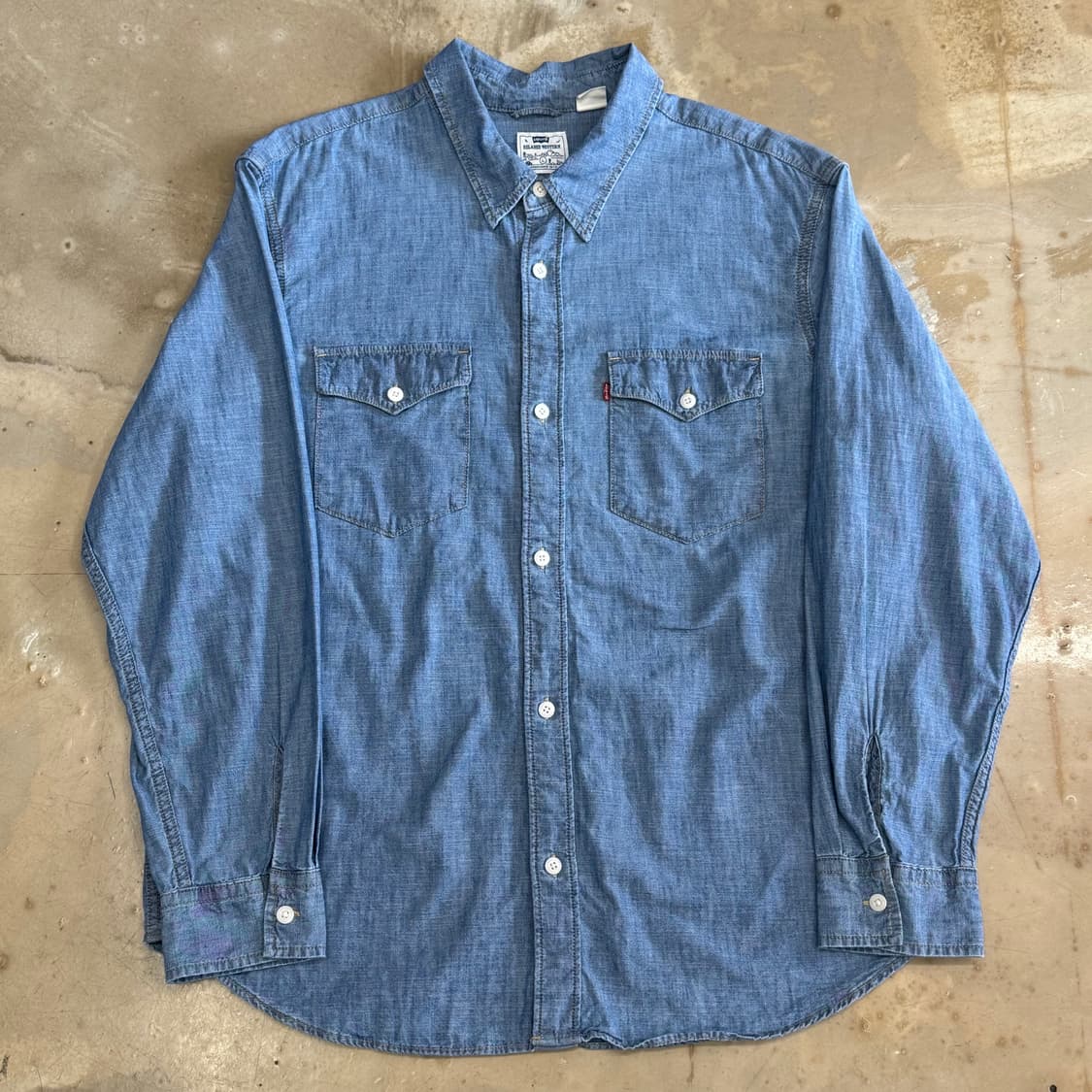 L 리바이스 웨스턴 데님 셔츠 상품이미지2