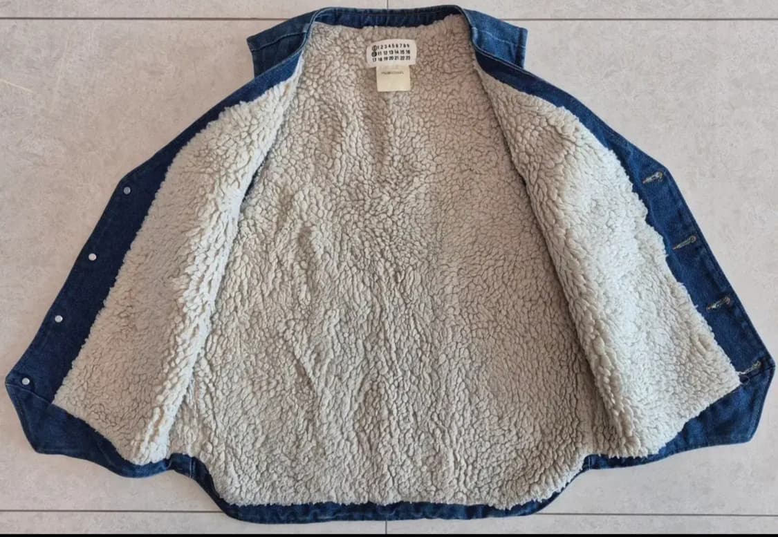 Maison Margiela Artisanal Denim Boa Vest 상품이미지7