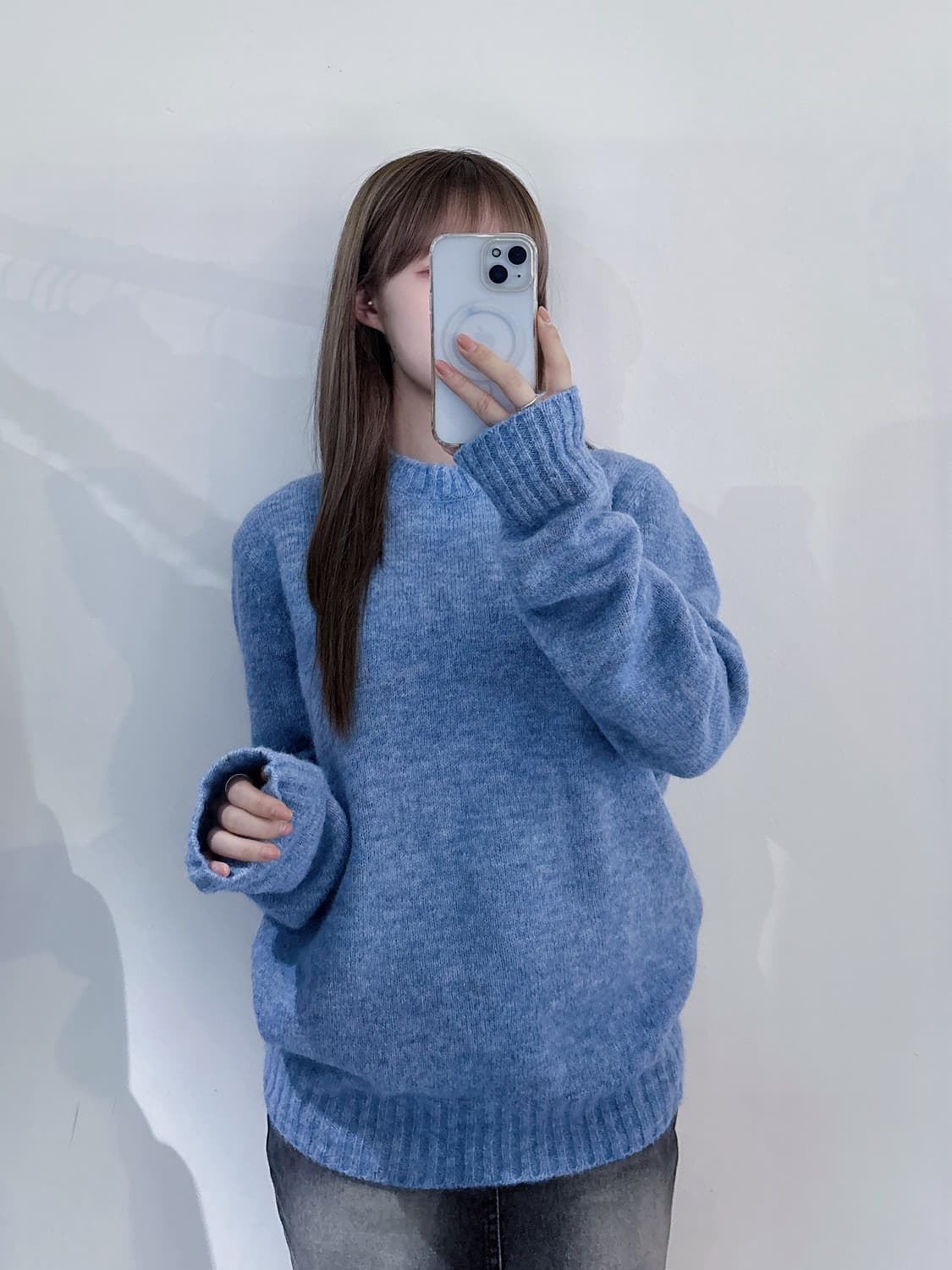 아페쎄 루카스 베이비블루 울 니트 상품이미지1