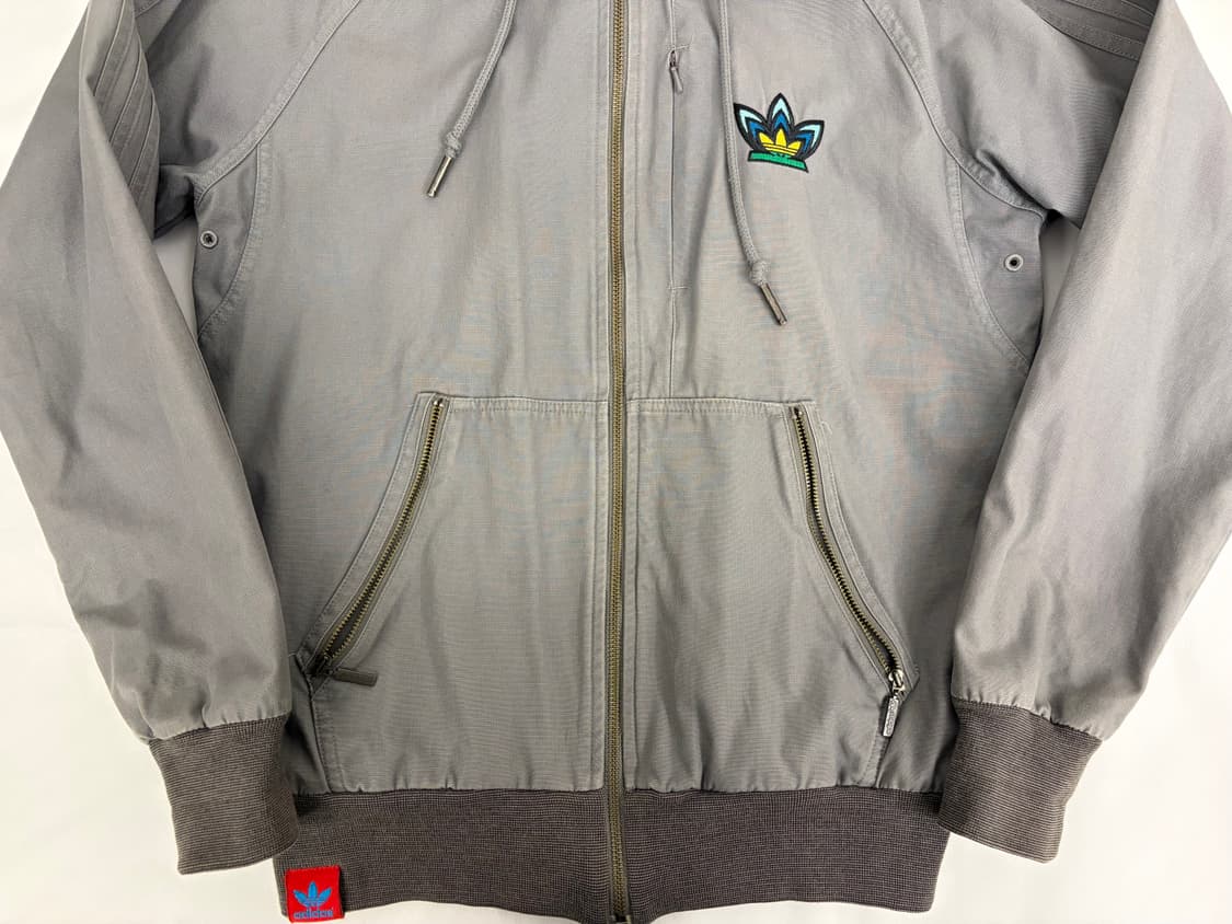 [90] 아디다스 파이어버드 후드 집업 그레이 자켓 상품이미지2