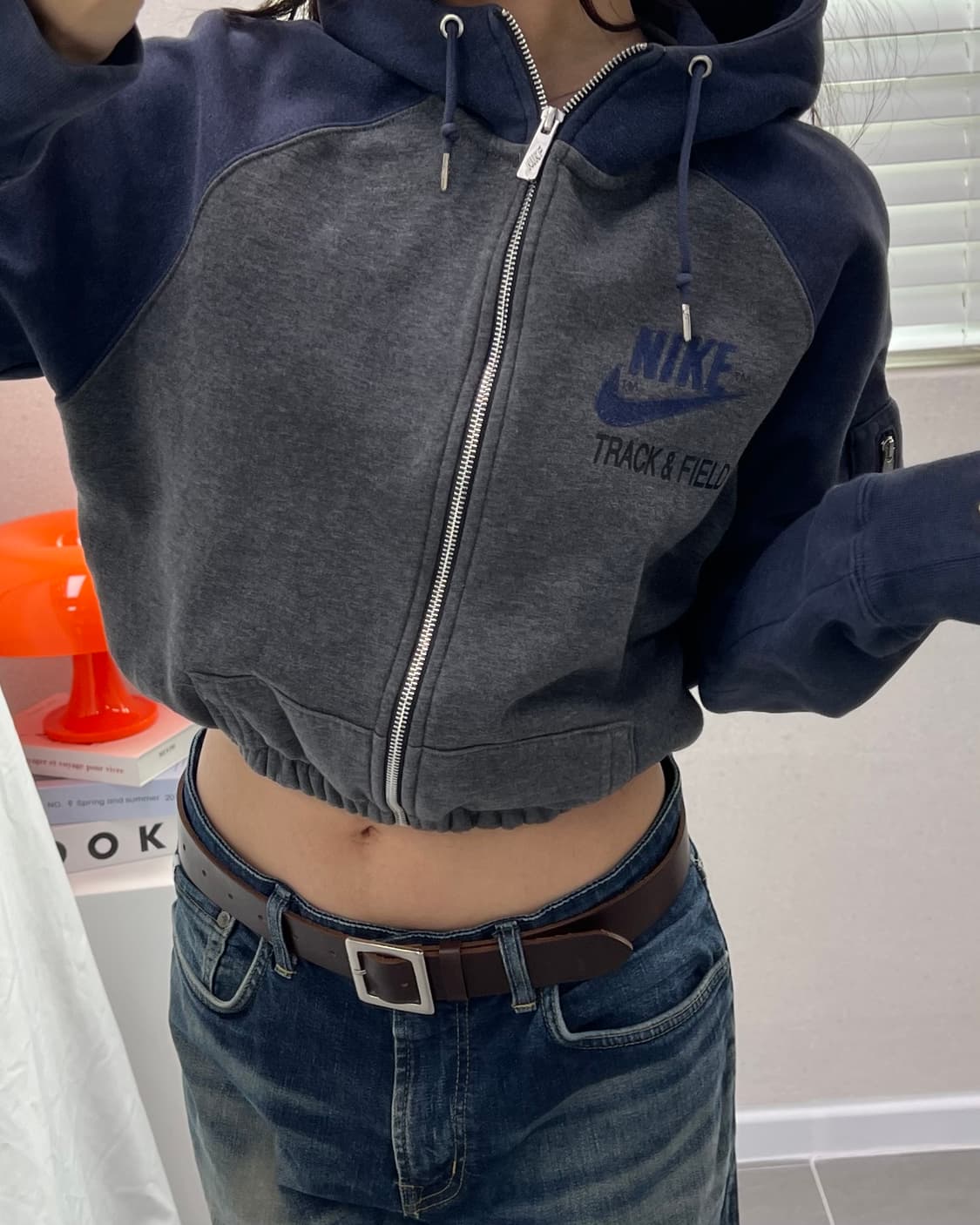 (WOMEN)나이키 크롭 후드-M1594 상품이미지6