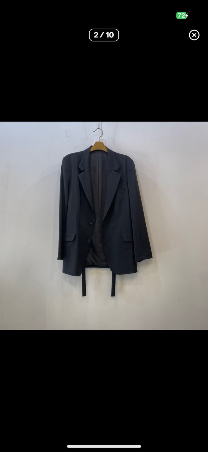 요지야마모토 22fw 웨이스트 자켓 상품이미지2