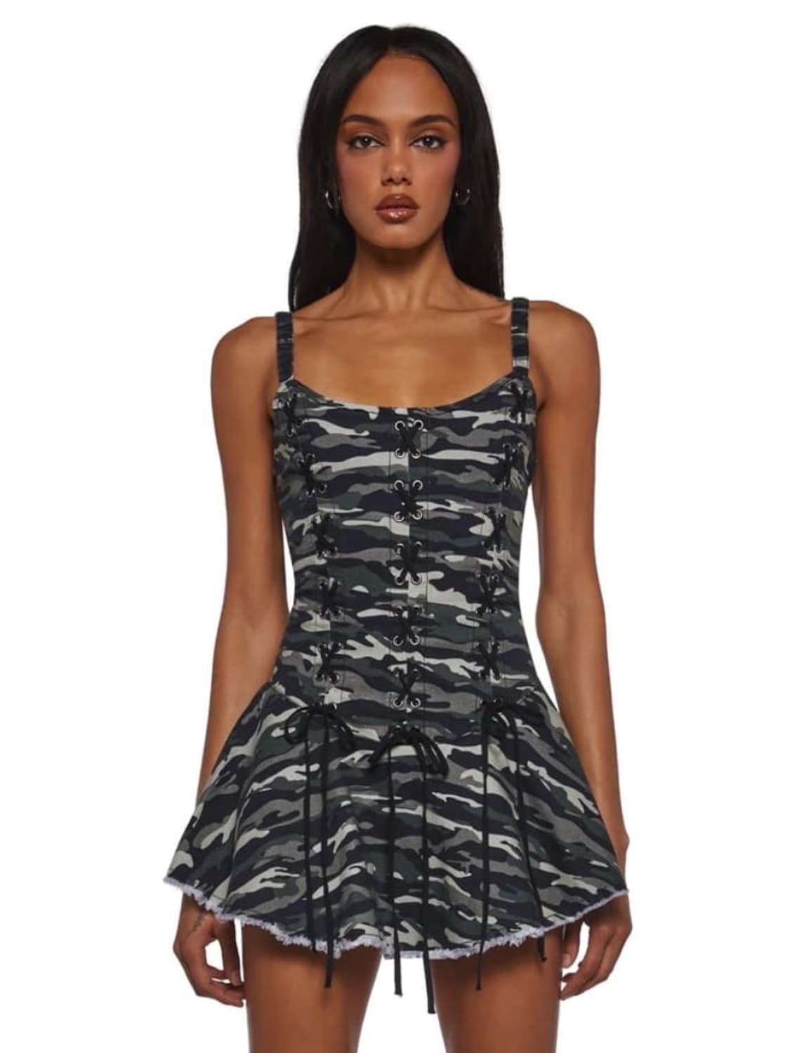 Little Miss Attitude Camo Mini Dress 상품이미지1