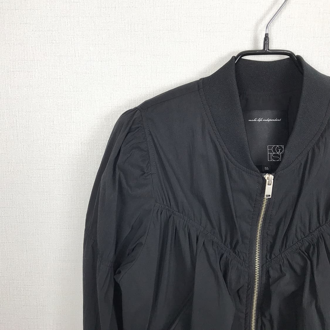 에고이스트 셔링 봄버 점퍼 여성55 상품이미지4