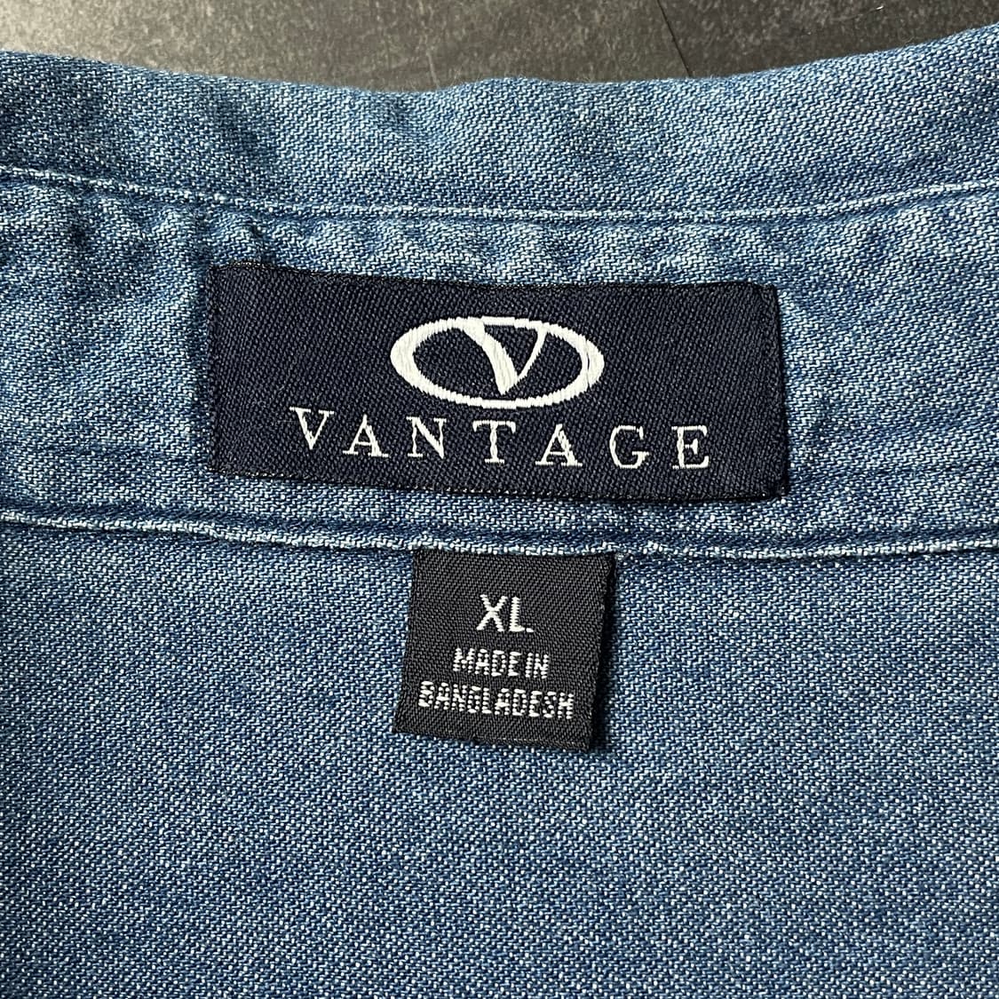 VANTAGE APPAREL 빈티지 데님 코튼 셔츠 A00519 상품이미지9
