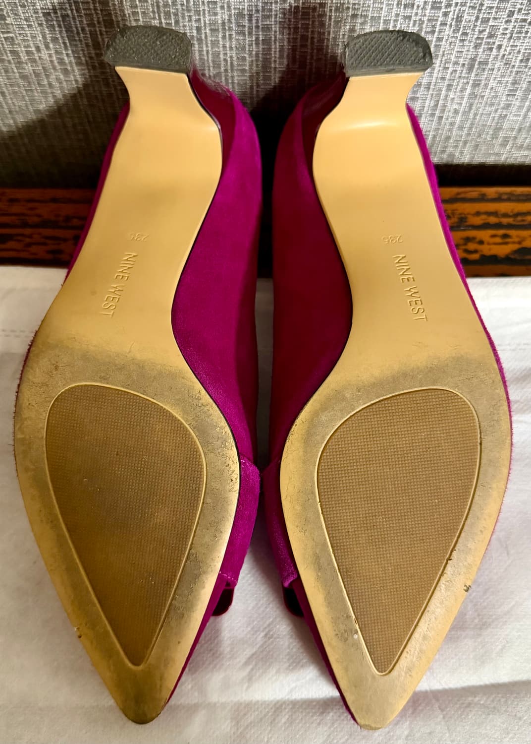 나인웨스트 NINE WEST 마젠타 푸시아 핑크 스웨이드 펌프스 구두 상품이미지7