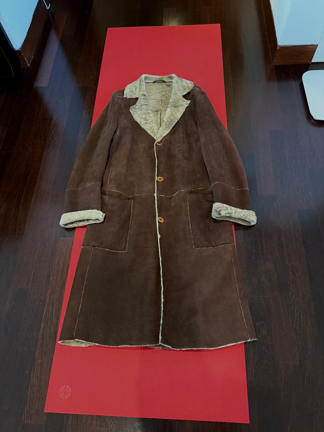 아이스버그 무스탕 롱코트 상품이미지2