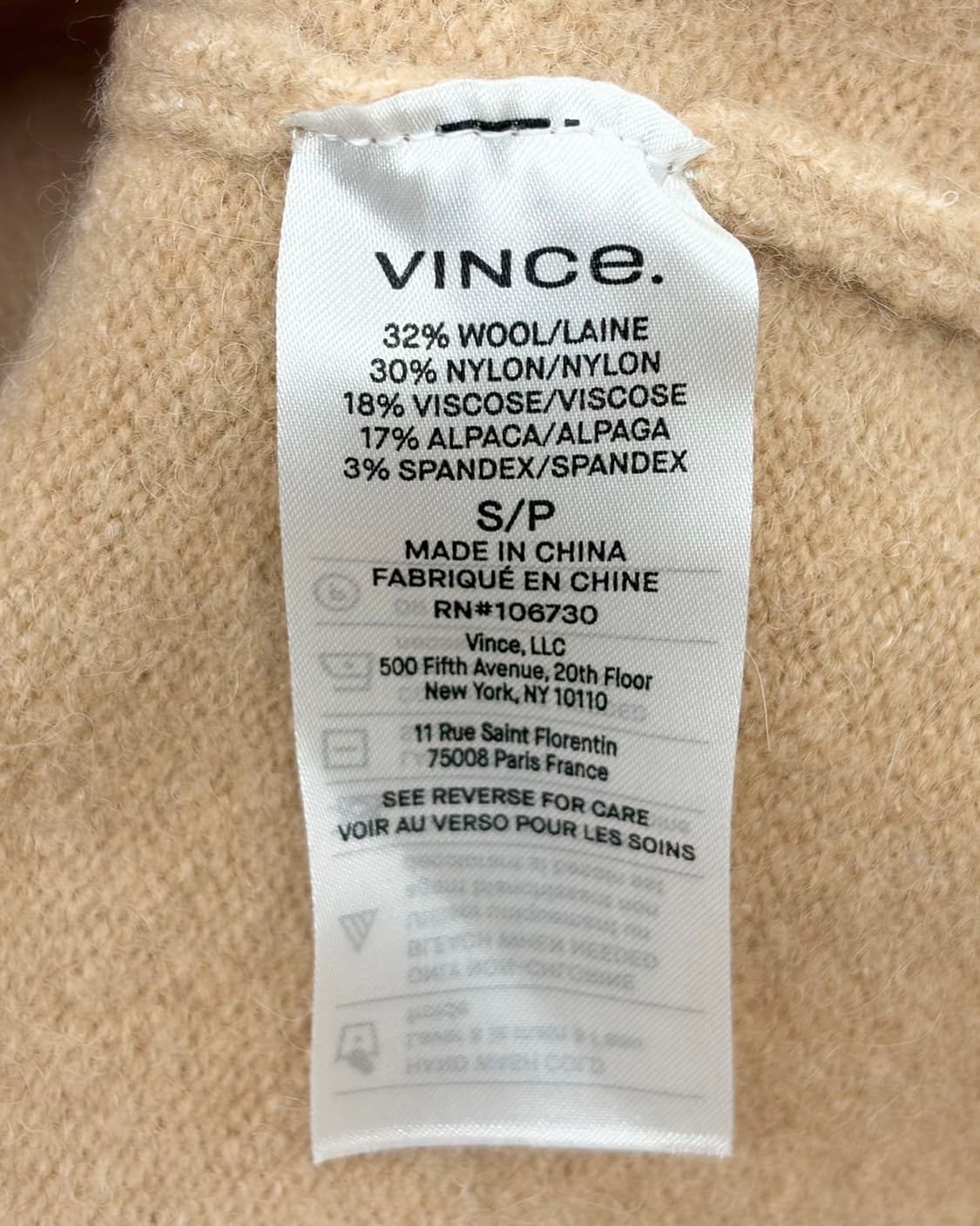 빈스 베이지 슬리브리스 크루넥 니트 원피스  상품이미지8