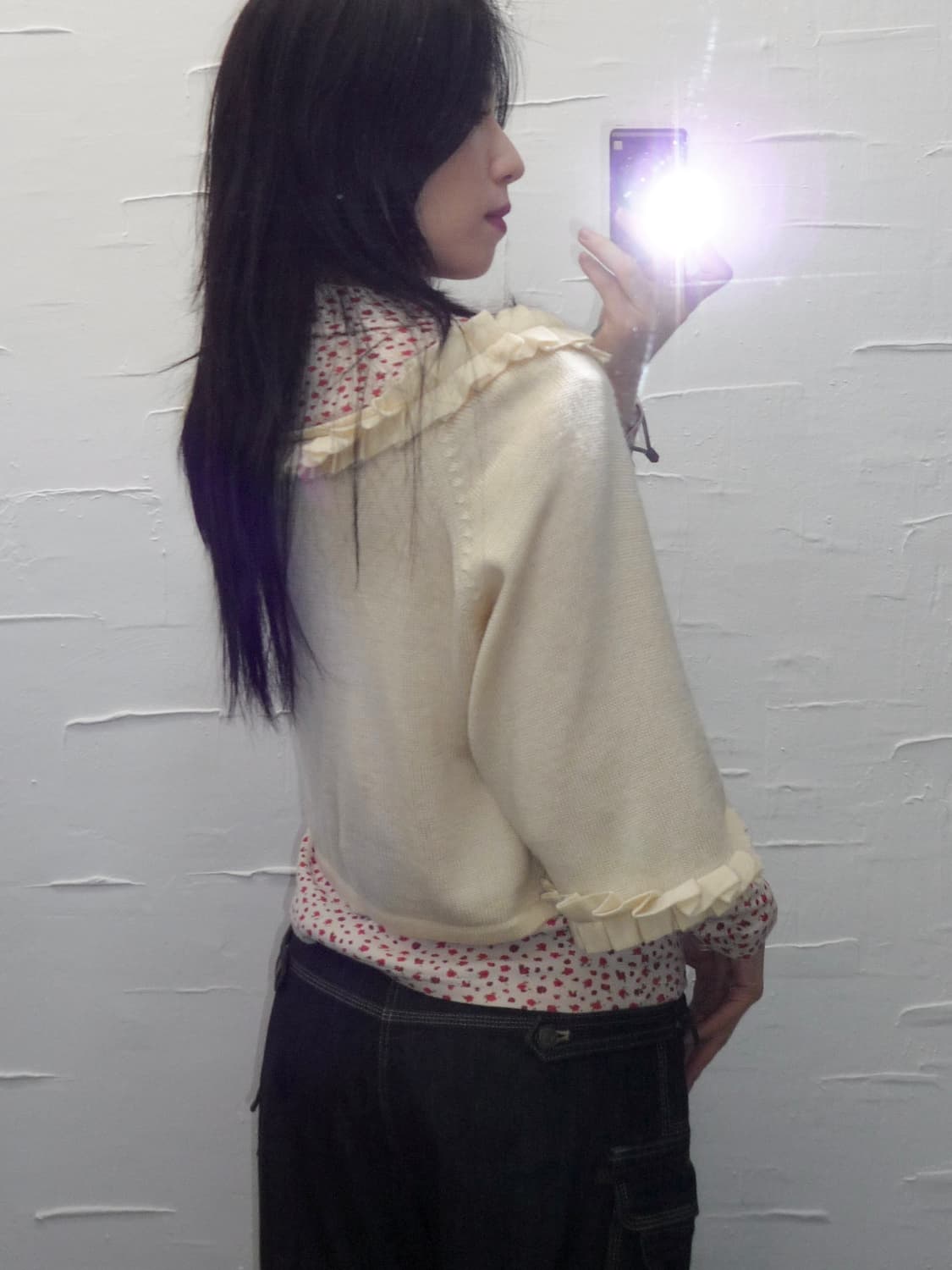 lacelet ruffle cardigan 상품이미지3