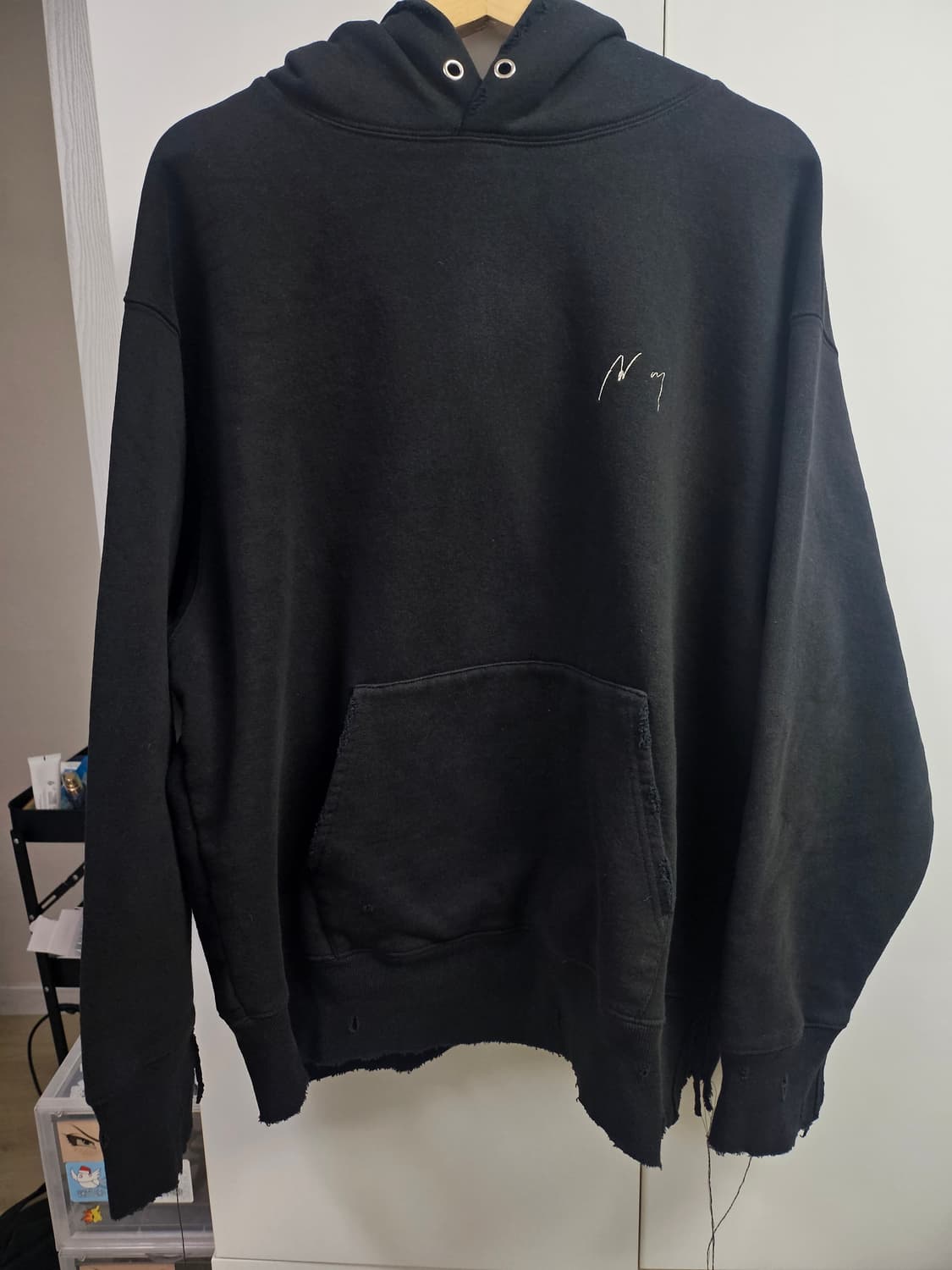 [OS]안셀름 뉴이어 스웻 후디 블랙 상품이미지3