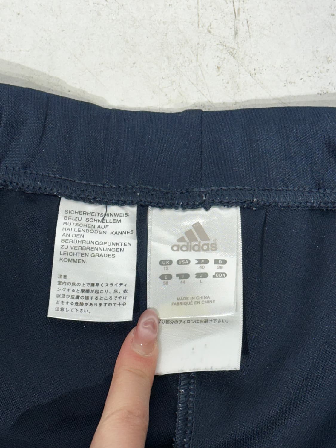 아디다스 네이비 소라 삼선 세미 부츠컷 트레이닝 팬츠 추리닝 바지 L 상품이미지7