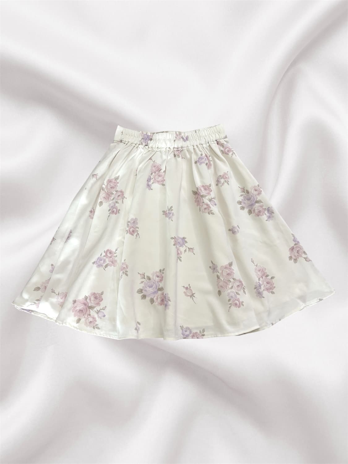 로디스포토 플로럴 화이트 스커트 상품이미지2