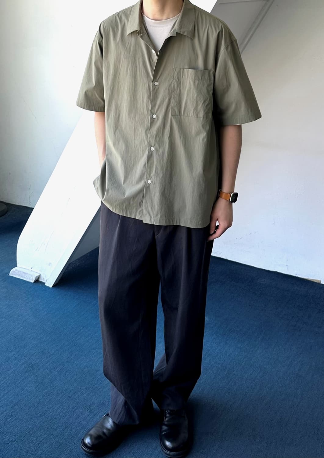 Stretched fabric H/S shirt 상품이미지8