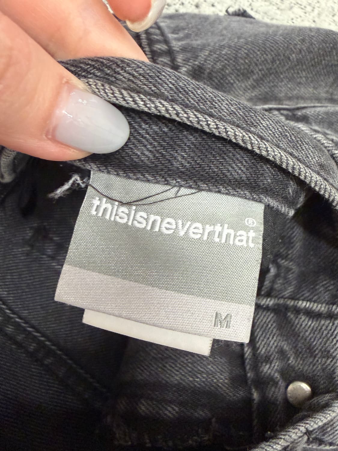 N215. 디스이즈네버댓 흑청 데님팬츠 바지 상품이미지4