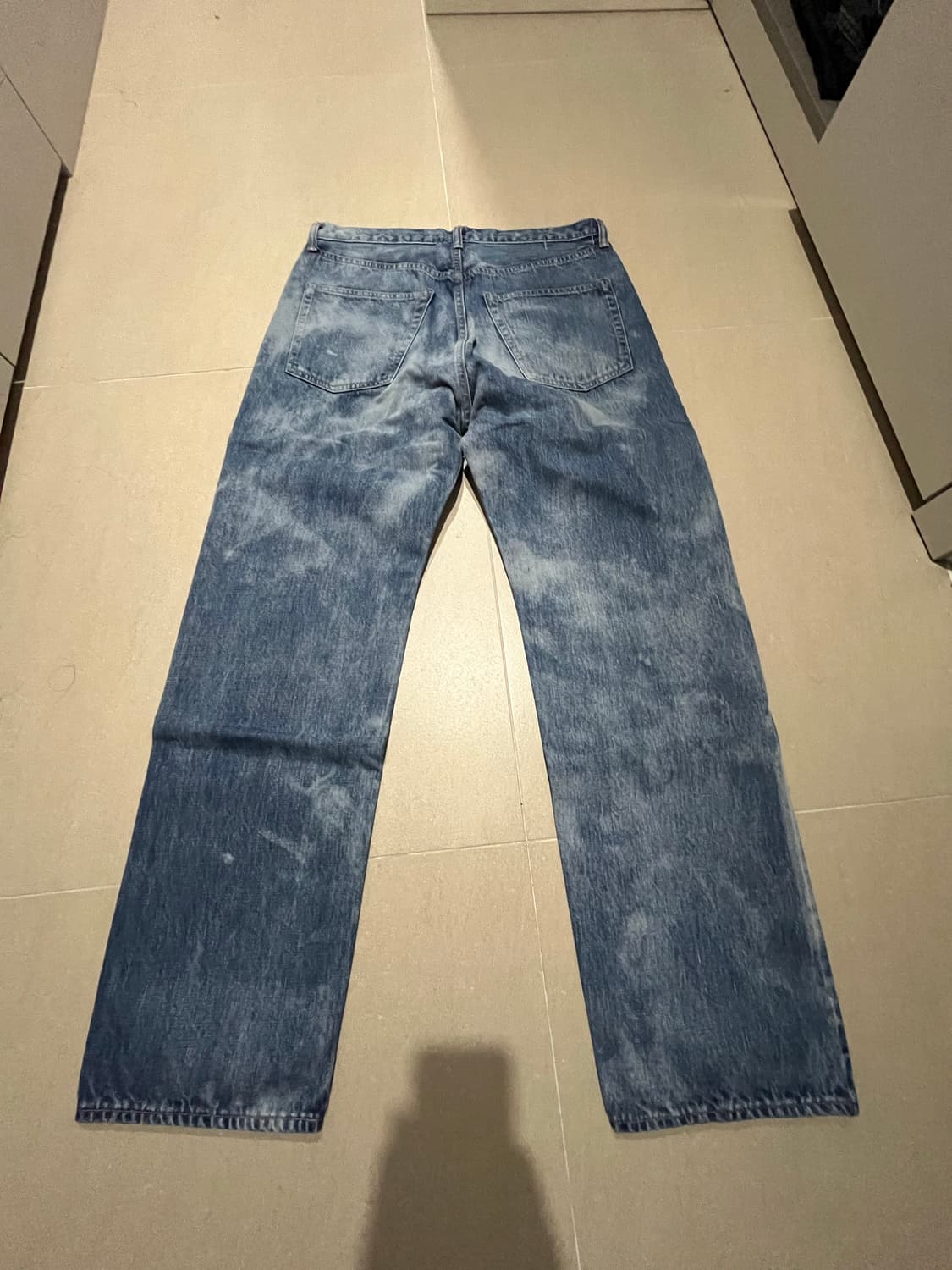언유즈드 블루 워시드 데님 3 사이즈. 상품이미지2
