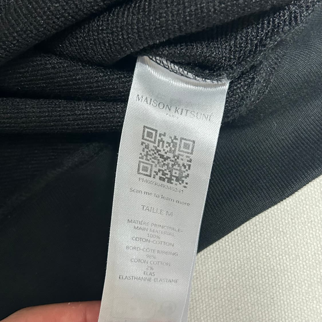 M 메종키츠네 폭스헤드 블랙 맨투맨 상품이미지5