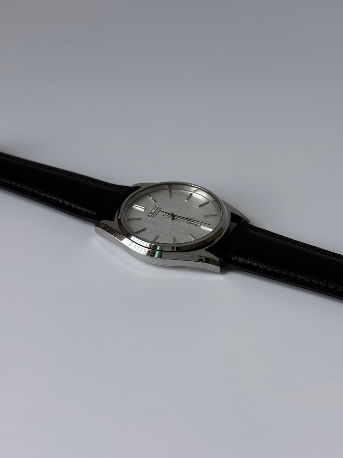 1980s Linen Dial Silver Quartz 상품이미지5