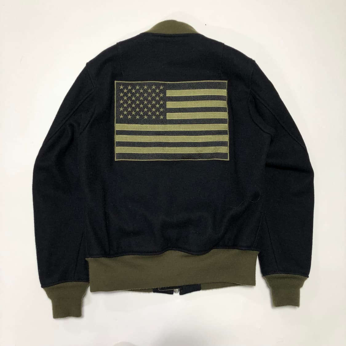 쇼트 블랙캣 미제 성조기 울바디 Ma-1  상품이미지2