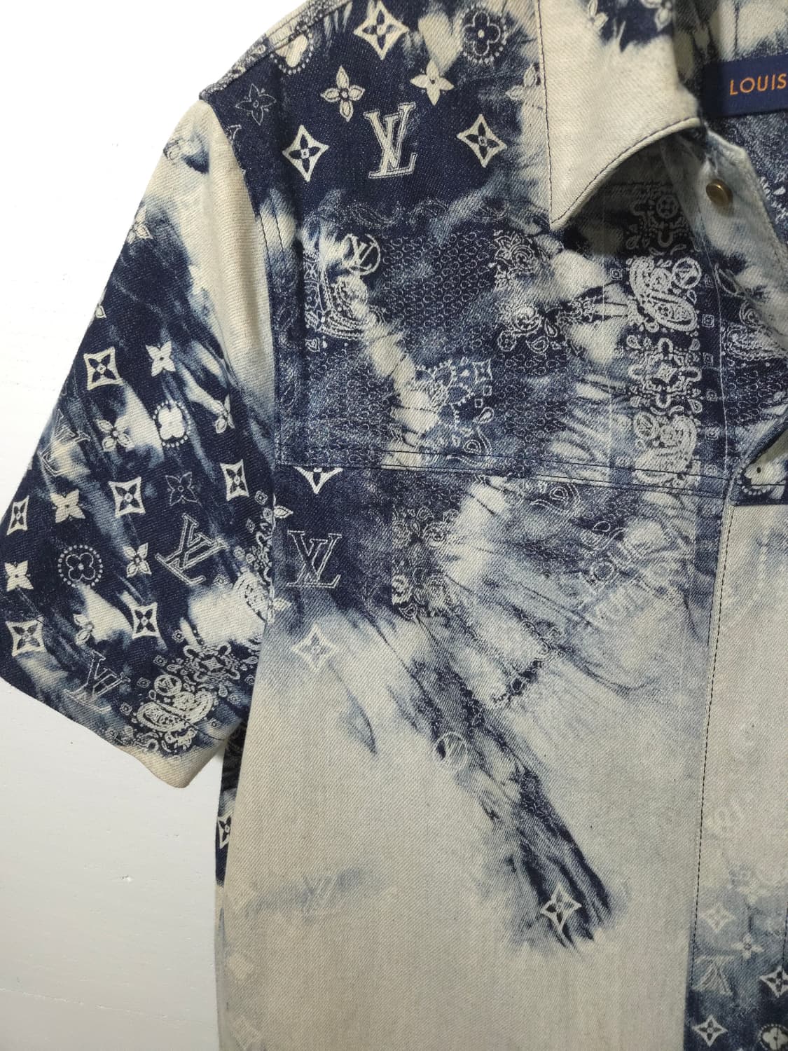 [새상품급] 루이비통 반다나 데님 셔츠 자켓 상품이미지4