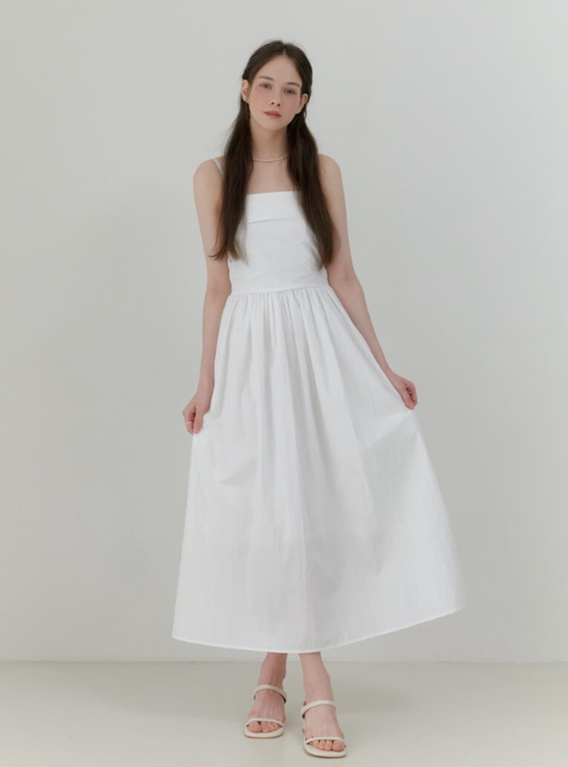 [리엘 RE_L] 뷔스티에 원피스 (화이트 / 택포함 새상품) 상품이미지3