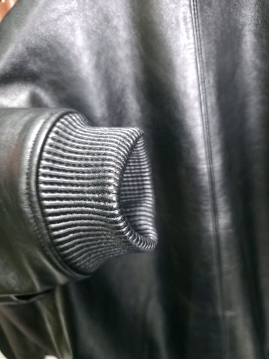 디아프바인 블랙 가죽 자켓 모델명 671. 올블랙 L 카프스킨 상품이미지4