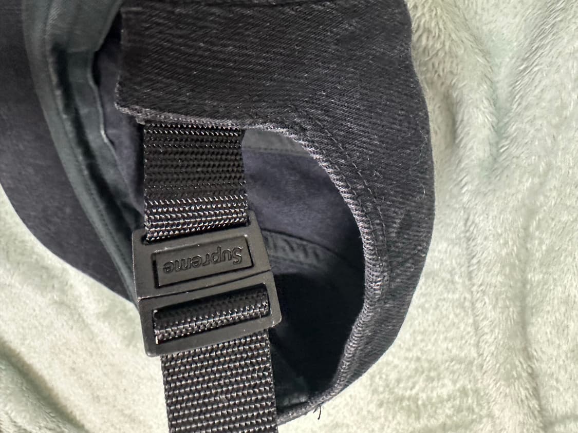 슈프림 데님 캠프캡 블랙 24SS 상품이미지4