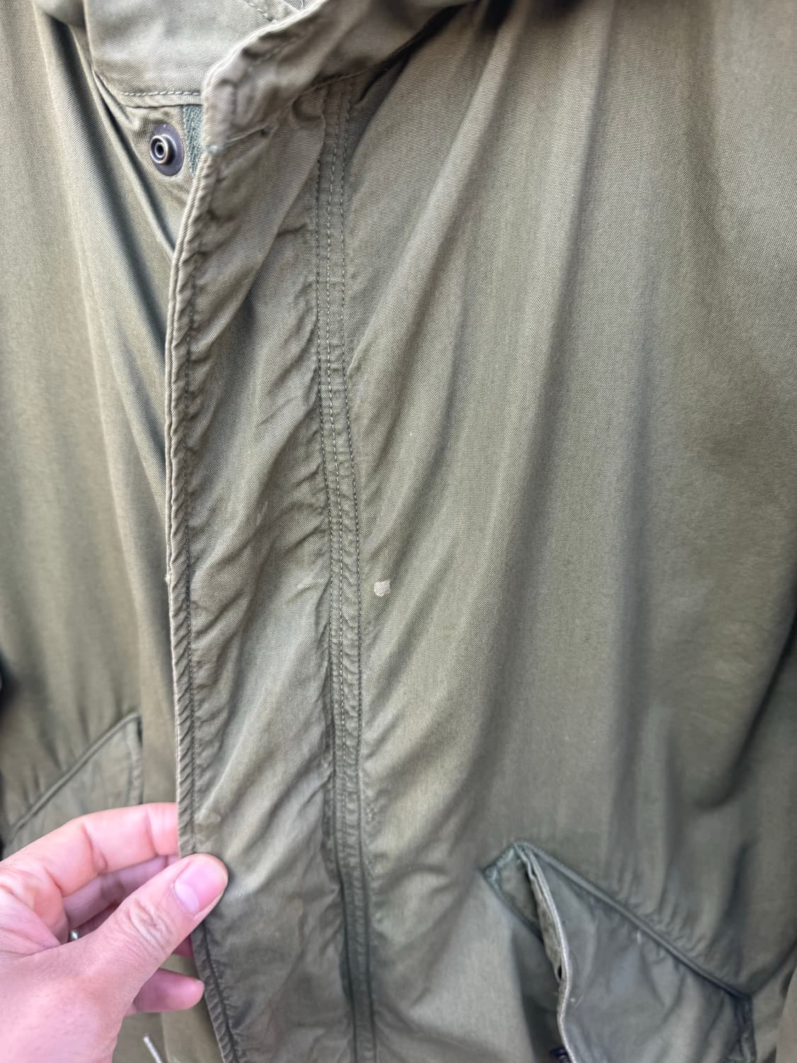 60s m51 미군 오리지널 피쉬테일 파카 쉘 m65 자켓 코트 상품이미지5