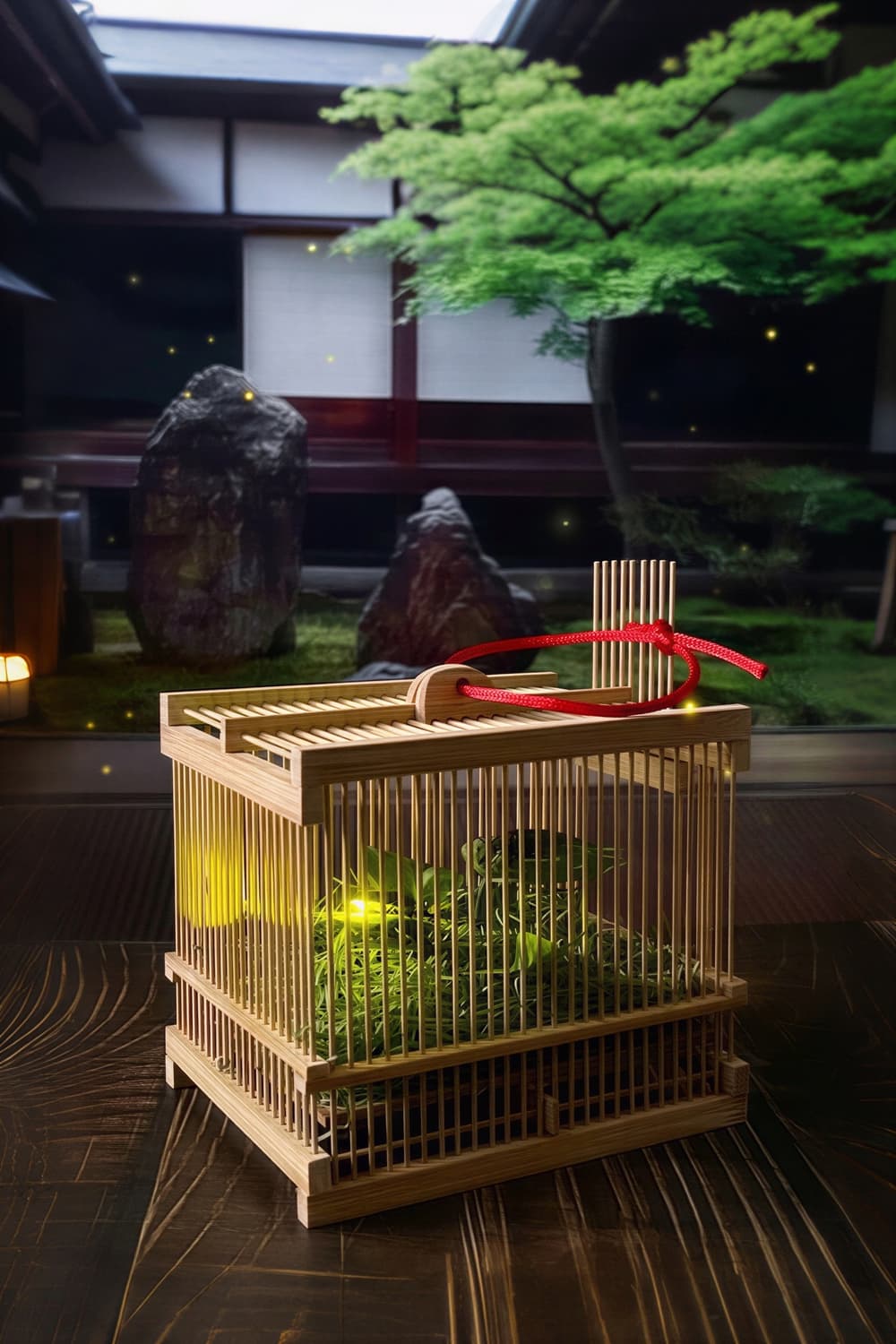 대나무 반딧불이 오브제 무드등 일본 빈티지 소품 상품이미지1