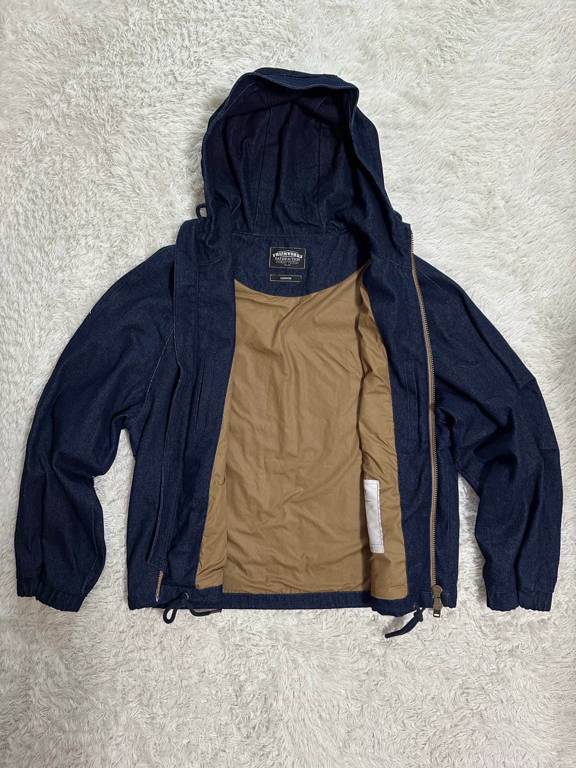 프리즘웍스 데님 후드 집업 M 상품이미지4