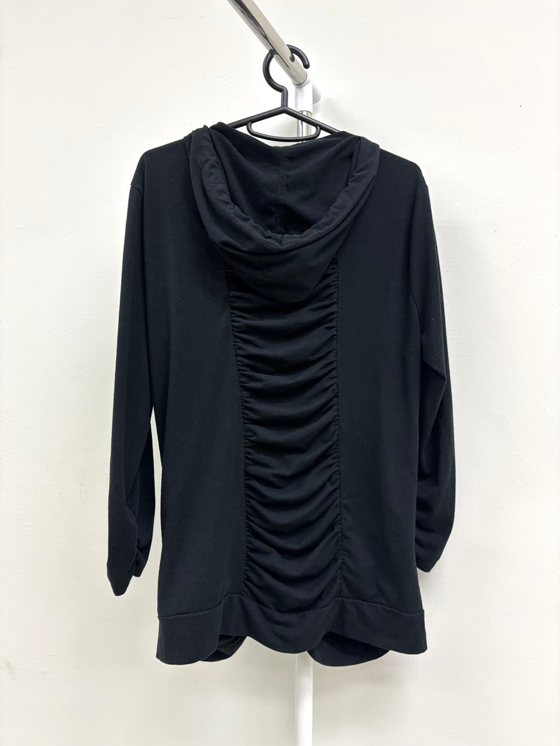 빈티지 블랙 셔링 후드집업 상품이미지7