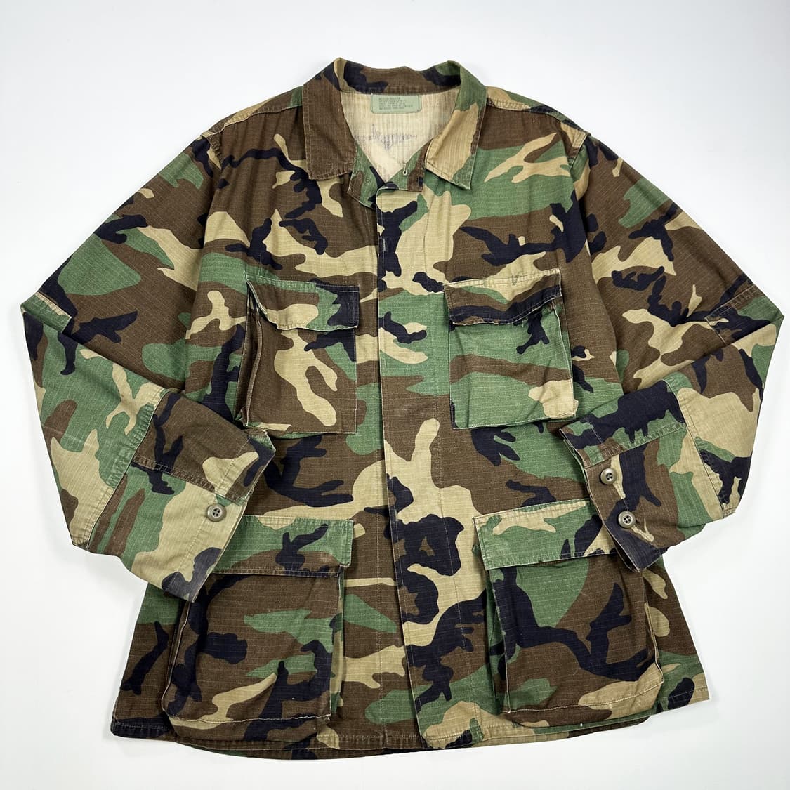 미군 우드랜드 밀리터리 카모 자켓 (실측 L) 상품이미지2