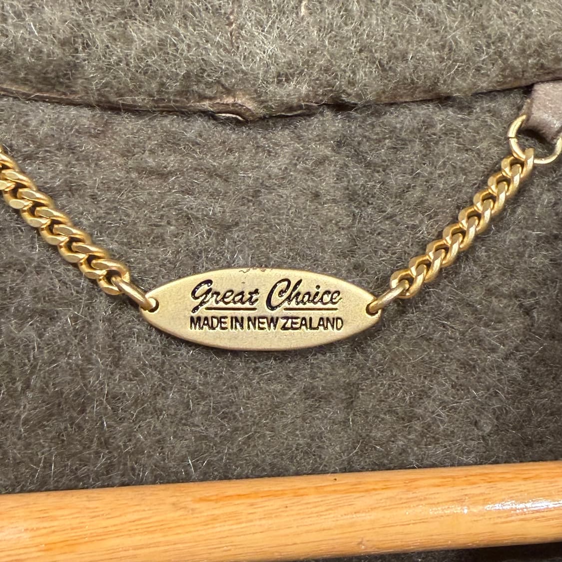 뉴질랜드 오리지널 슬링크스킨 양가죽 양털 무스탕 코트 XL 상품이미지3