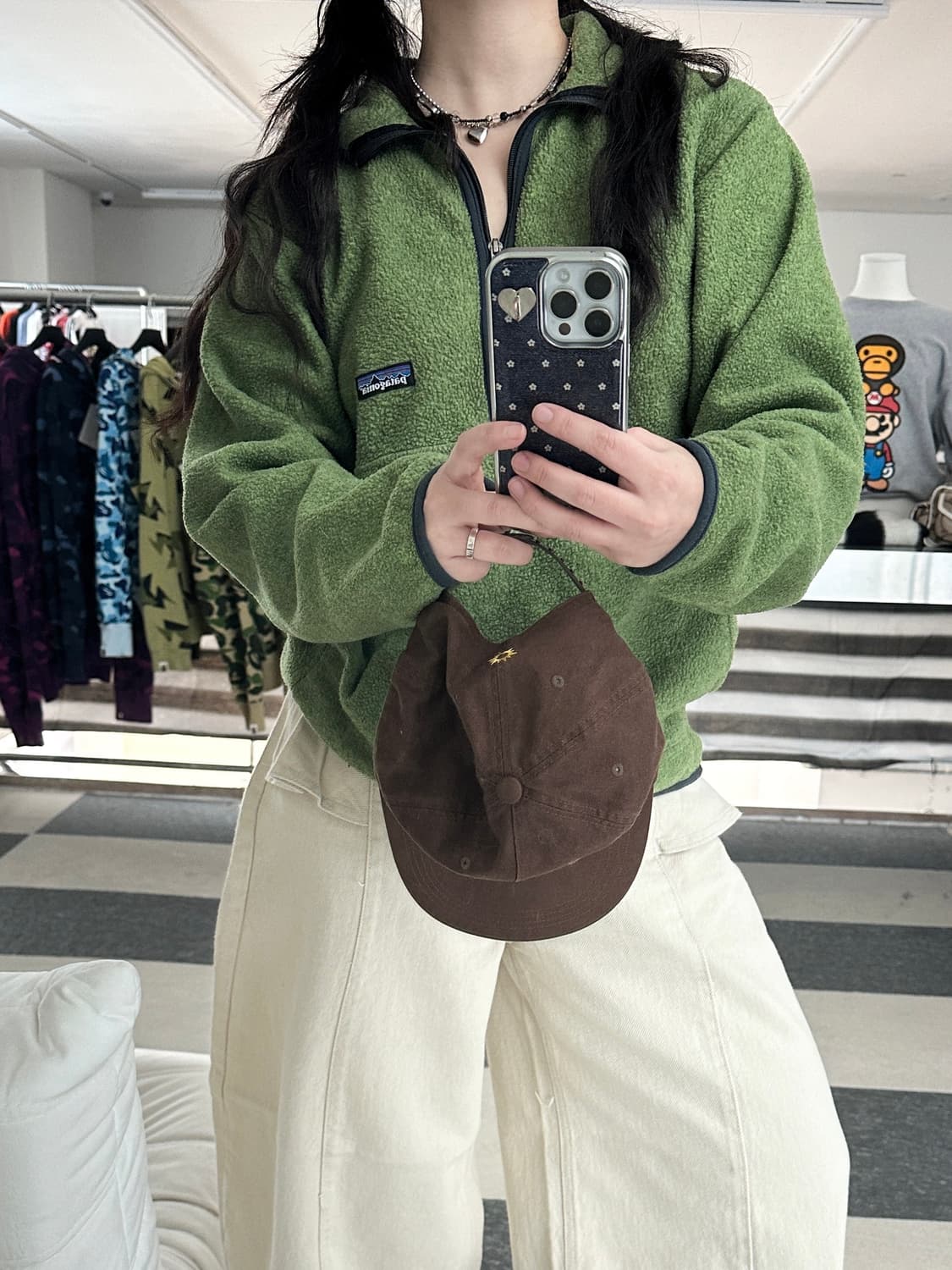 파타고니아 90s 신칠라 말차그린 마수피얼 플리스  상품이미지2