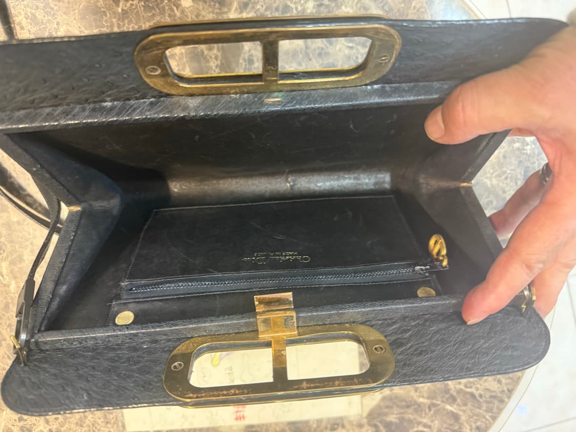 정품 디올 타조레더 빈티지 크로스백 팝니다 상품이미지7