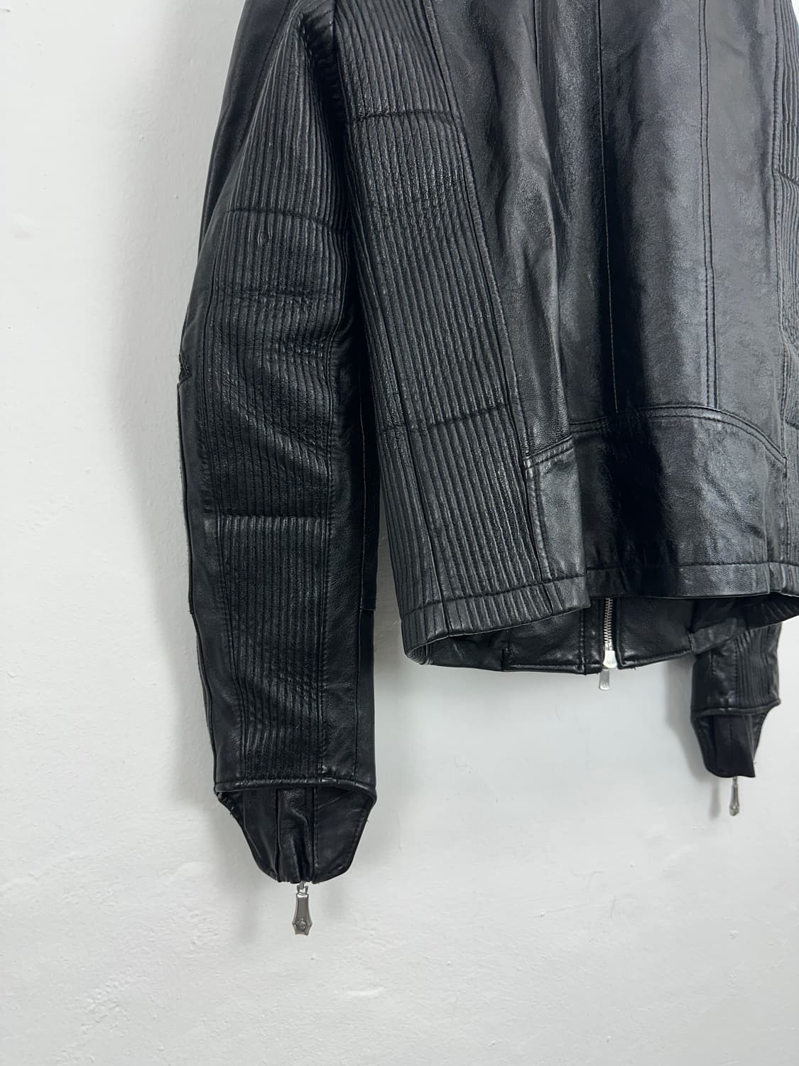 Luv maison Ribbed Panel Lambskin Leather 상품이미지7