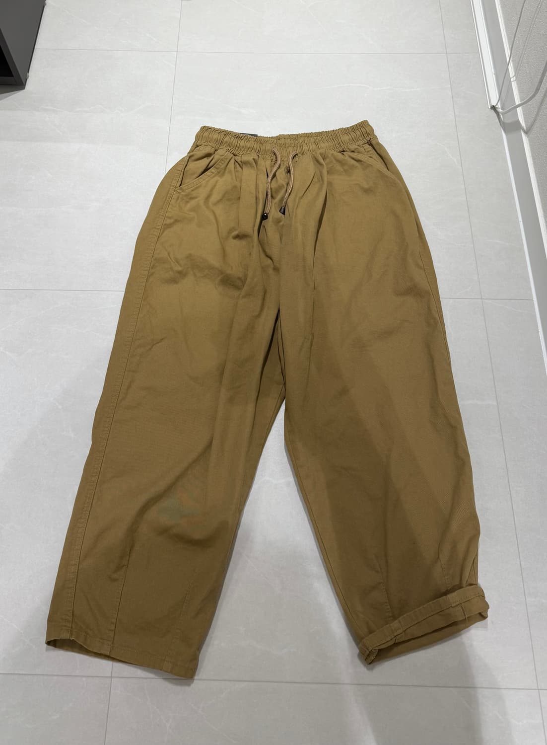 제멋 스콘 와이드 벌룬팬츠 베이지 YHLP2350 상품이미지4