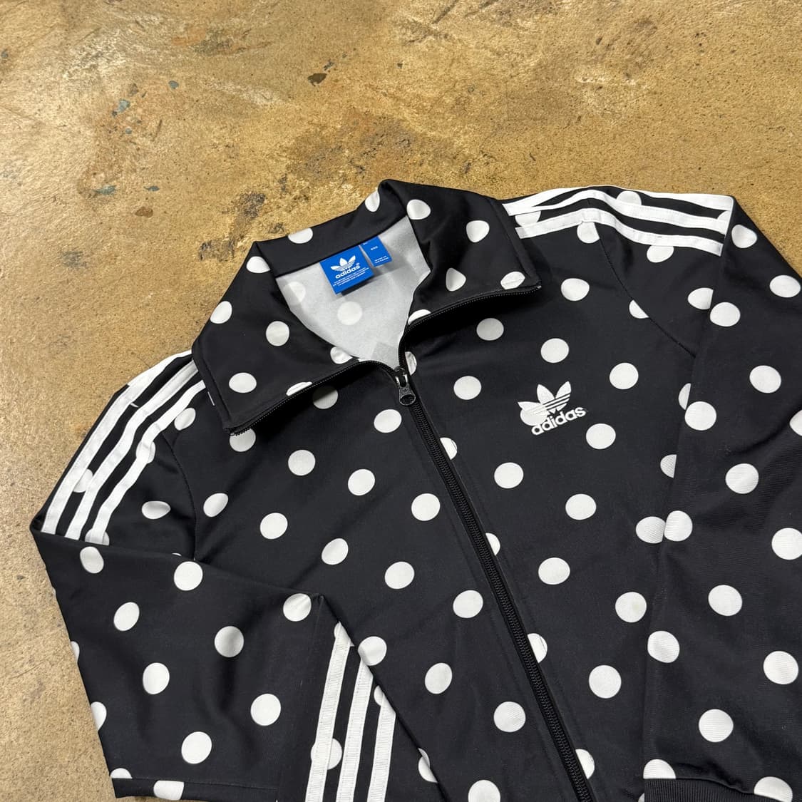 아디다스 도트 땡땡이 블랙 져지 트랙탑 90 상품이미지1