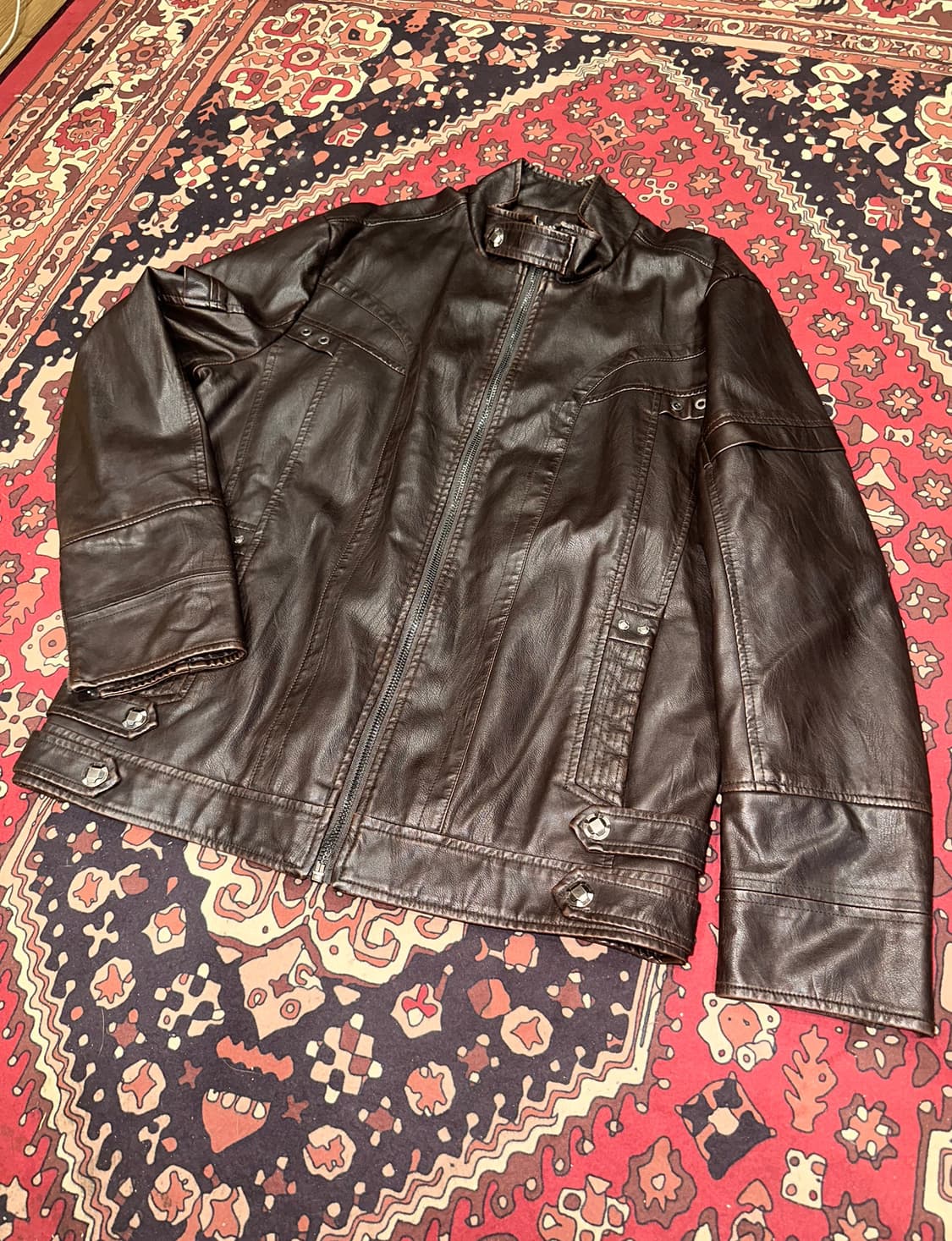 ( 2XL ) 바이커가죽 레더자켓 가죽자켓 바이커자켓 라이더자켓 상품이미지2