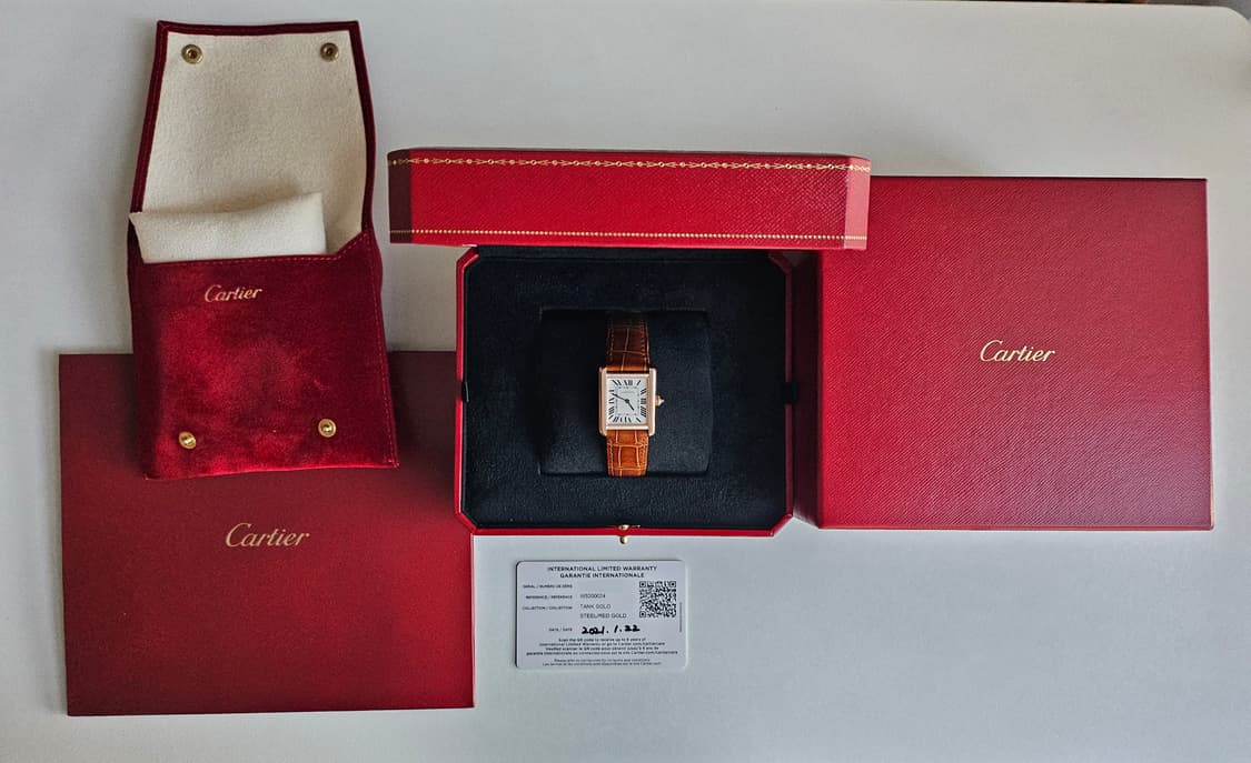 까르띠에 탱크솔로 로즈골드 스몰 상품이미지9