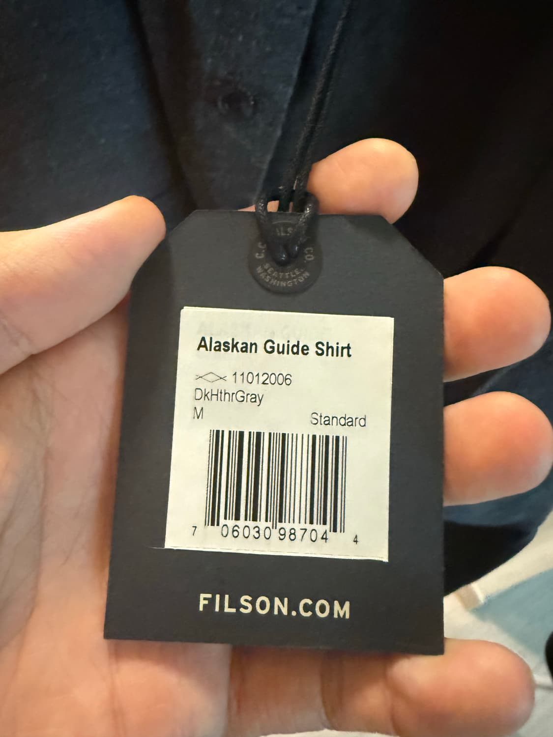 필슨 (Filson) 알라스칸 가이드 셔츠 (M, 다크그레이) 상품이미지2