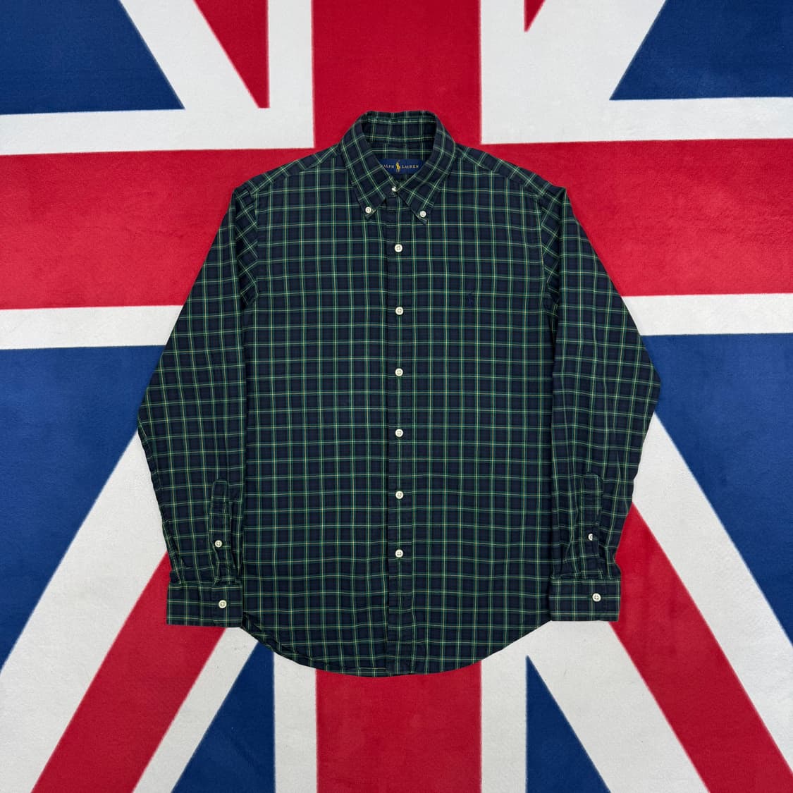 폴로 체크셔츠 S 실측 M  상품이미지1