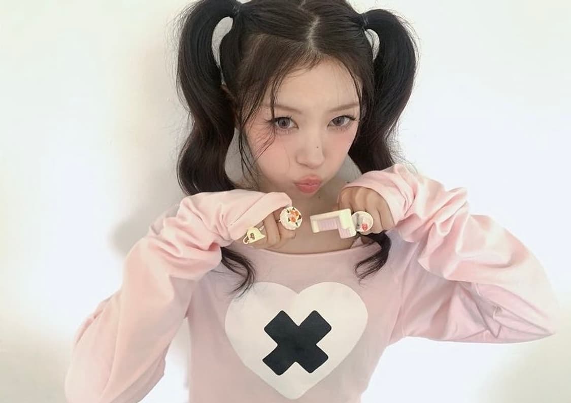 (급처)샵페어리 크로스 하트 컷오프 티셔츠 상품이미지3