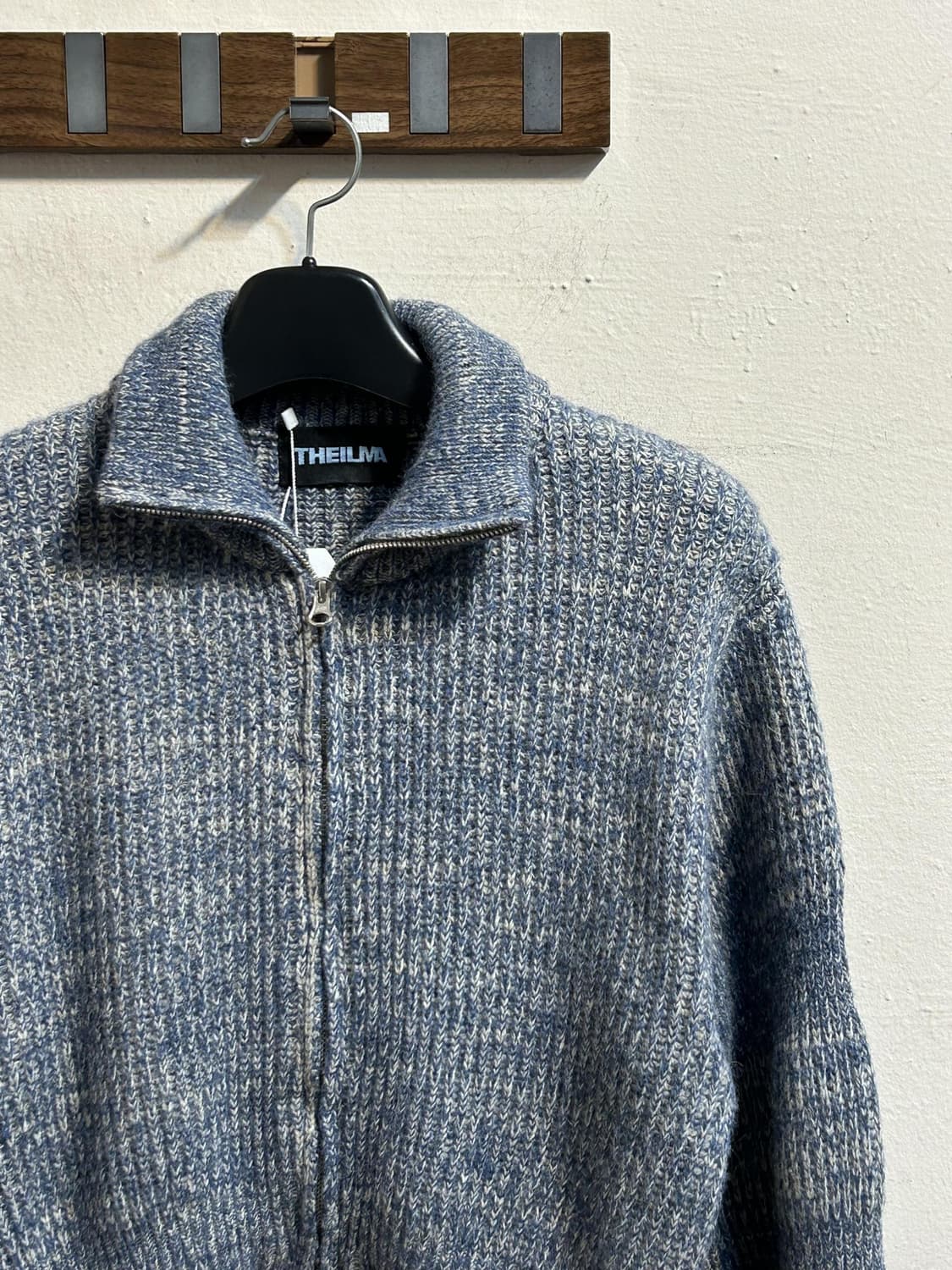 더일마 알파카 벌룬슬리브 크롭 집업 가디건 상품이미지3