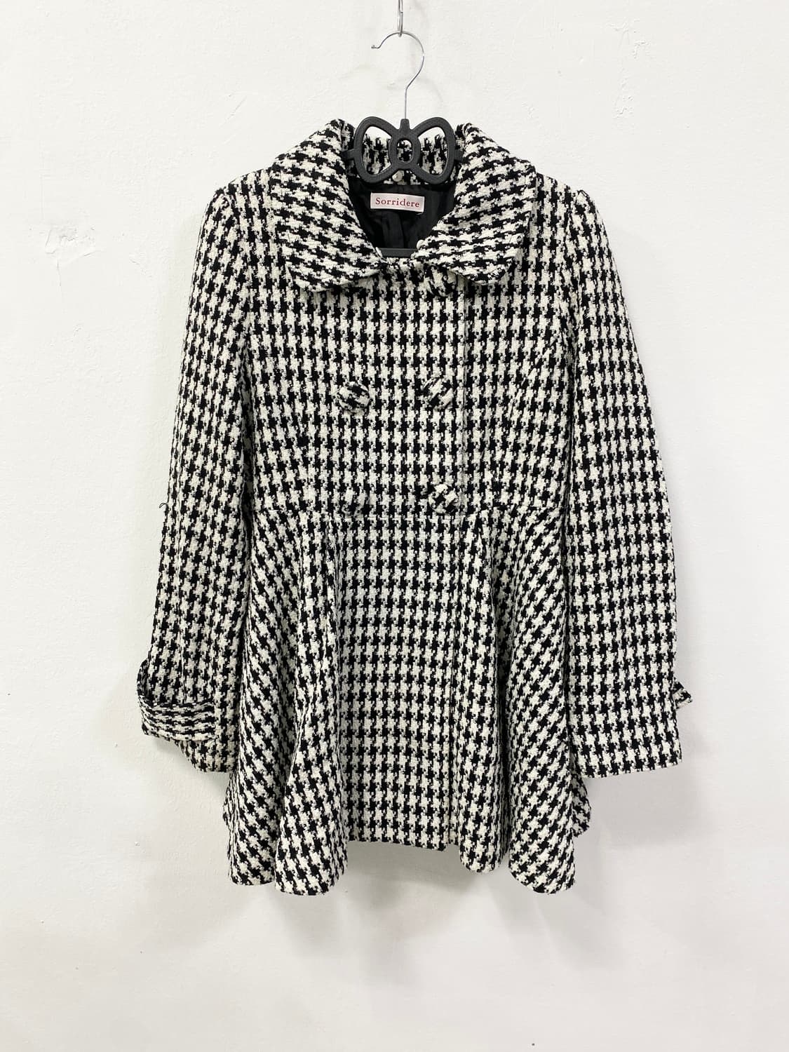 [SORRIDERE] 소리데레 깅엄체크 로걀 코트 상품이미지4