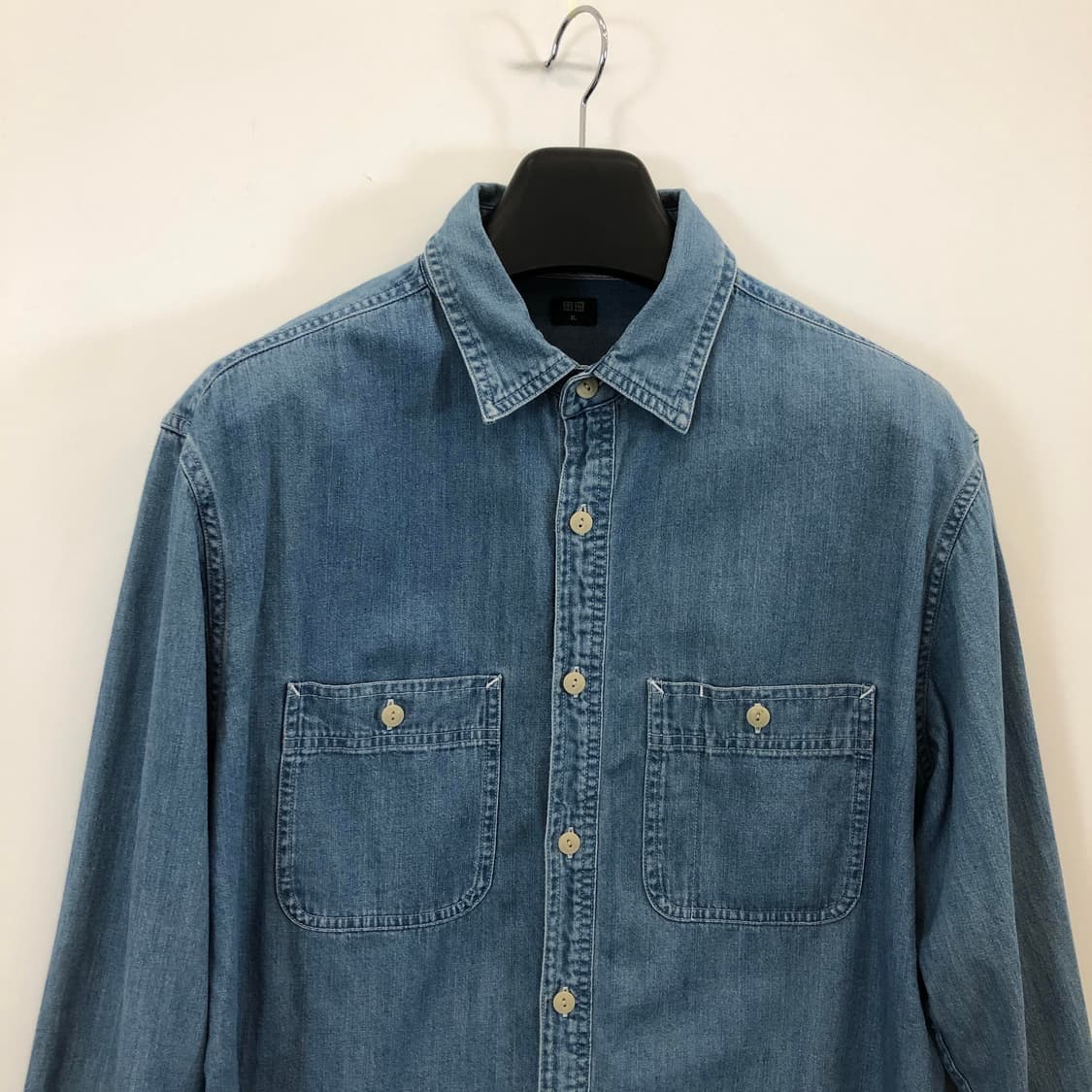 유니클로 샴브레이셔츠 XL 상품이미지3