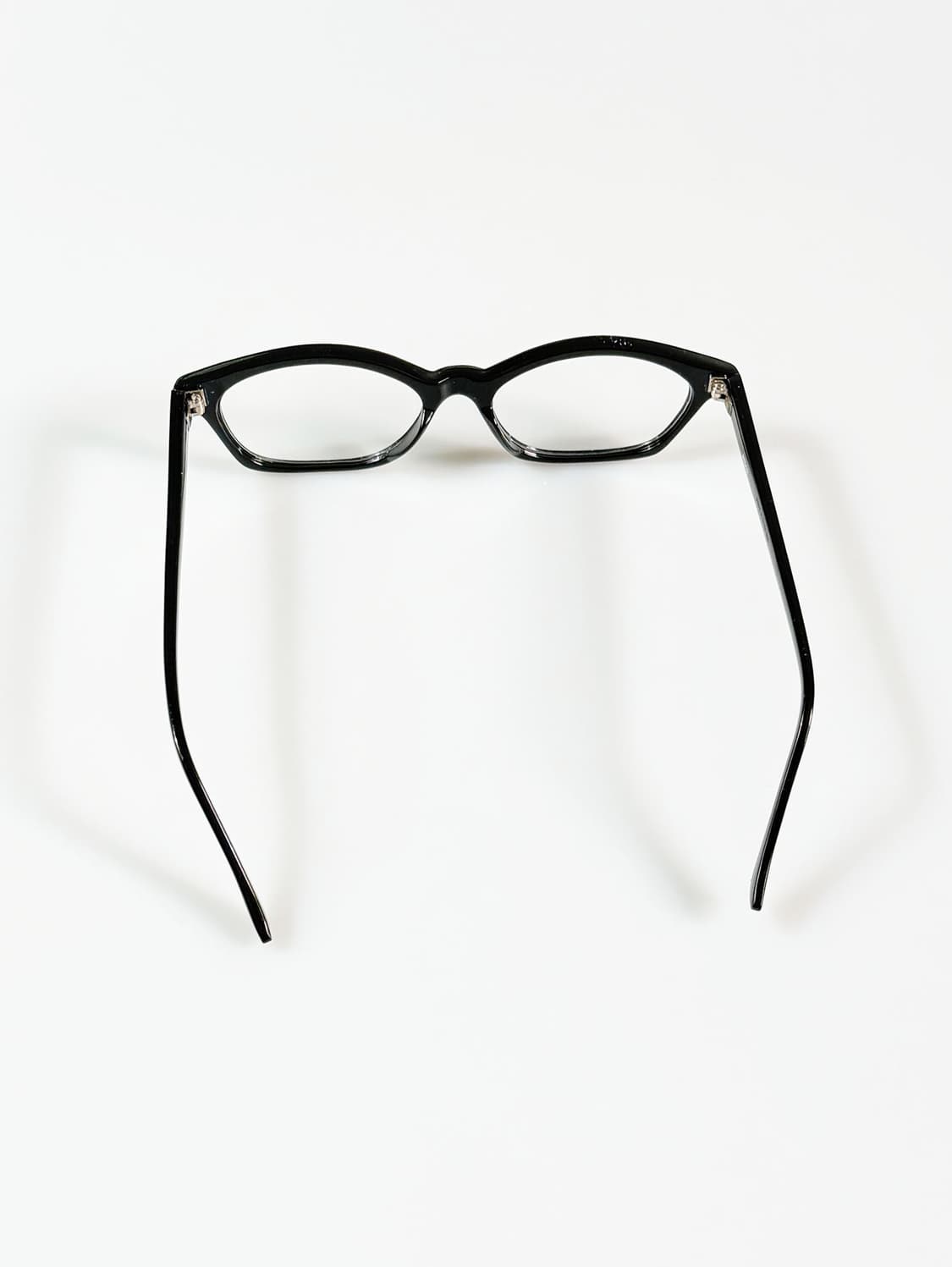 90s 블랙 클래식 뿔테 스퀘어 프레임 빈티지 안경 상품이미지5