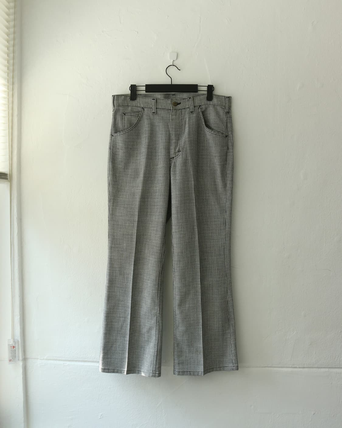 80s Lee 플레어 체크 팬츠 상품이미지2