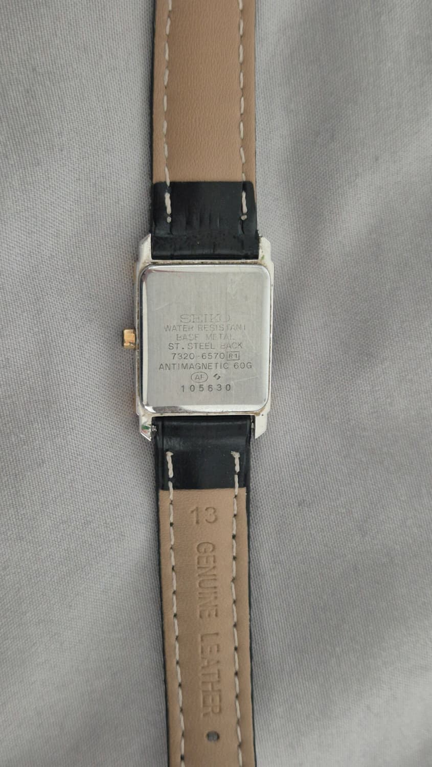 세이코 엑셀린 빈티지 여성 사각 탱크 쿼츠 시계 상품이미지6